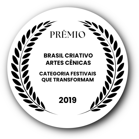 Imagem da coroa do FTB no Premio Brasil Criativo Artes Cênicas, modalidade CATEGORIA FESTIVAIS QUE TRANSFORMAM. 2019